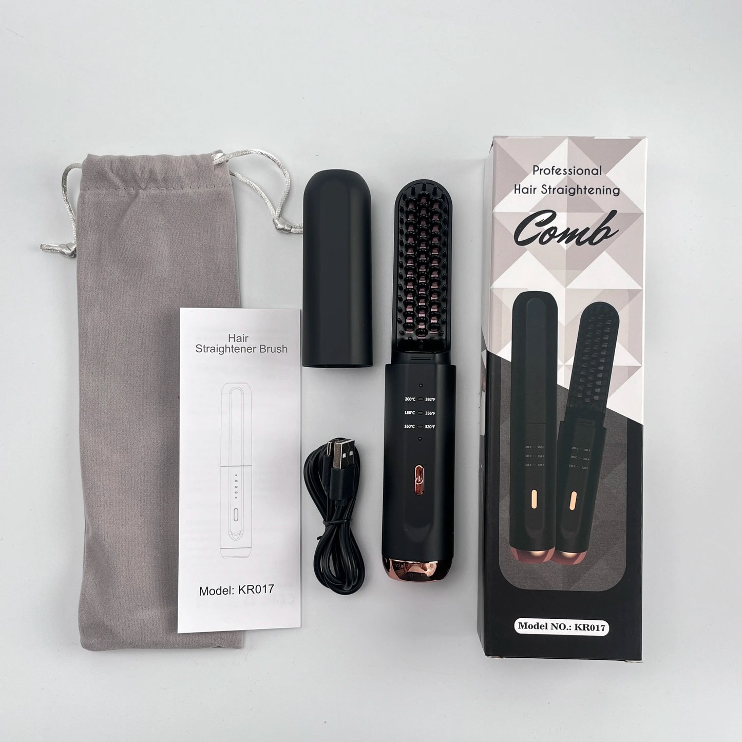 Private Label USB Rechargeable Cordless Travel Flat Iron Rechargeable Portable Travel Ceramic Hair Straightener