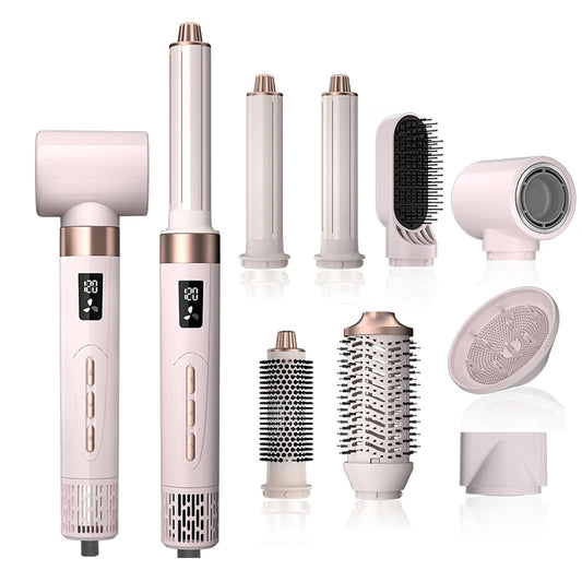 8 in 1 Automatic Hair Curler Styler 110000Rpm Brushless Motor Hot Air Brush Volumizer Enhanced Hair Styler Multi Functional Set