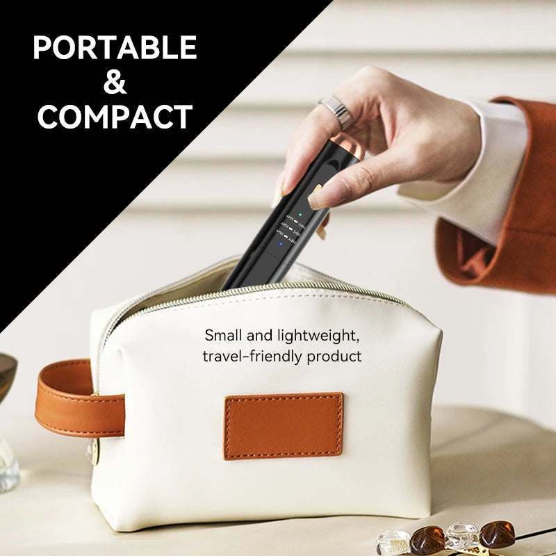 Private Label USB Rechargeable Cordless Travel Flat Iron Rechargeable Portable Travel Ceramic Hair Straightener